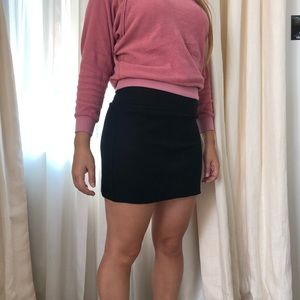 Black Cotton American Apparel Skirt